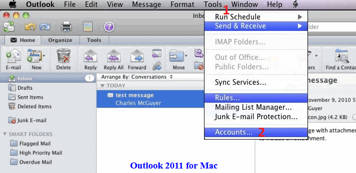 delete email account from outlook for mac